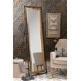 thumbnail image 3 of Powell Kelton Industrial Pipe Cheval Mirror, Natural and Gun Metal, 3 of 10