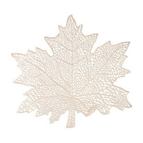 Dvumao Kitchen Storage Clearance, Hollow PVC Maple Leaf Shaped Placemat And Oil Proof Household Western Style Placemat Insulation Pad Decorative Placemat, Teens Gifts
