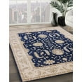 thumbnail image 3 of Ahgly Company Machine Washable Indoor Rectangle Industrial Modern Purple Navy Blue Area Rugs, 5' x 8', 3 of 7