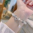 thumbnail image 3 of Women Cat Eye Moonlight Crystal Bracelet Temperament Versatile Jewelry Bracelet, 3 of 11