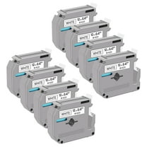 GREENCYCLE Compatible for Brother M-K231 M231 MK231 Label Tape 0.47 Inch (12mm) x 26.2 Feet (8m) use in P-touch PT-100 PT-110 PT-65 PT-45M PT-70 PT-80 PT-90 Printer (8 Pack, Black on White)