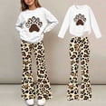 thumbnail image 2 of Cethrio Girls Graphic Outfit Sets, Long Sleeve Casual 2 PC Spring Fall Girls' Clothing Sets White Size 14, 2 of 7