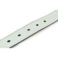 thumbnail image 4 of Womens Leather Belt - Solid Color Basic Pu Bonded Leather Dress Belt - Silver Polished Belt Buckle by Belle Donne - Silver Small, 4 of 4