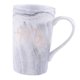 thumbnail image 5 of Grandes tazas de de cerámica 12 onzas para lavavajillas seguro para hombres mujeres D118 gris, 5 of 6