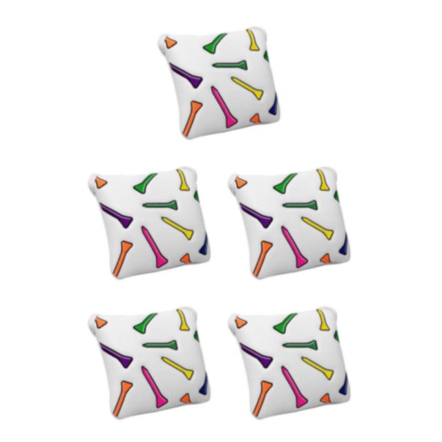 Baohd pour le Golf Maillet Putter Couvre-Chef pour le Club de Golf Couvre-Chef Carré à la Mode pour les Femmes Hommes Carré 5Set
