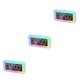 thumbnail image 2 of Billuyoard Digital Clock LED Luminous Button Control Home Alarms Surface Adjustable Volume Rechargeable Mirror Dorm Rectangular Type1, 2 of 6