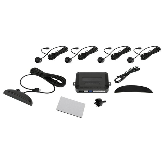 Unique Bargains Reverse Backup Radar System Reverse Parking Sensors Rear 4Parking Sensor