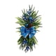 thumbnail image 2 of Guirnalda navideña artificial, guirnalda navideña, adorno colgante, guirnalda decorativa para escalera, puerta de entrada, pared, decoración del hogar Azul, 2 of 8