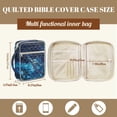 thumbnail image 7 of ZUXONGSY Sea Turtle Galaxy Hibiscus Print Bible Cover Case for Women Quilted Bible Bag Sturdy Journal Case with Handle Scripture Bag for Study, 7 of 7
