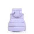 thumbnail image 6 of IROINNID Toddler Kids Puffer Vest Cute Bear Ear Hood Winter Windproof Padded Clothes Sleeveless Keep Warm Vest with Pocket,Purple, 6 of 7