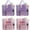 2 Pink + 2 Purple, variant on 4Pcs Mesh Beach Bags with Zipper Pocket, Large Beach Tote for Cruise Family Travel Pool Vacation Essentials (Black + Beige + Pink + Purple)
