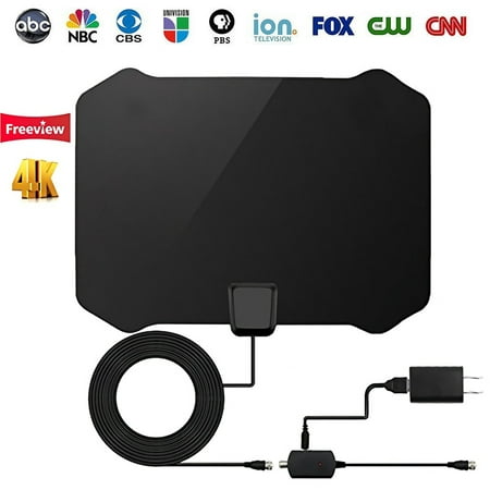 2019 Newest HDTV Antenna Indoor Digital TV Antenna, 50 Miles Range with Detachable Amplifier Signal Booster and 13FT Coaxial