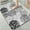 Black White Ornate, variant on 1pc Gray Pink Floral Bathroom Rug Bathroom Decor and Accessories- Durable,Anti Slip,And Quick Drying,Suitable For Indoor/outdoor Use - Perfect For Bathrooms,Bedrooms,Kitchens