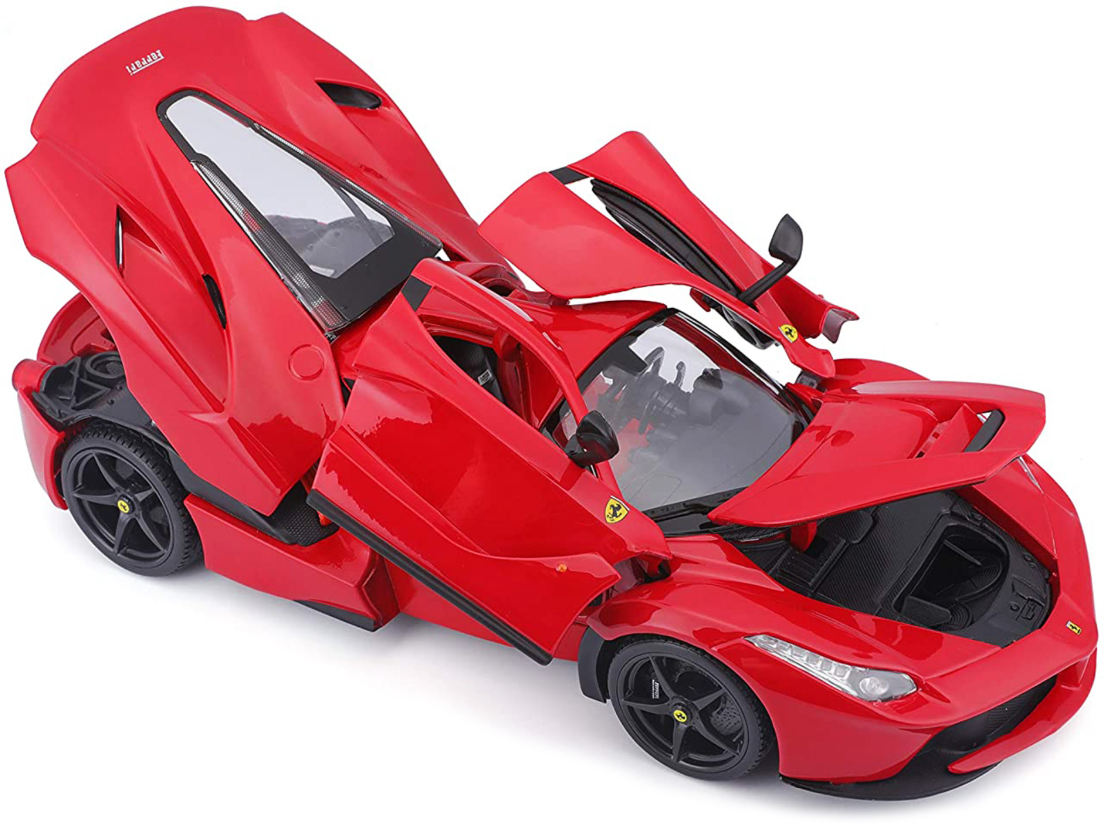 Bburago Ferrari LaFerrari F70, Red with Black Wheels, 1/18