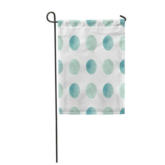 JSDART Watercolor Circles in Pastel Colors on and Romantic Delicate Garden Flag Decorative Flag House Banner 12x18 inch