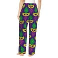 thumbnail image 3 of Fotbe Mardi Gras Carnival3 Women's Pajama Pants,Sleepwear Pants,Pj Bottoms Drawstring And Pockets-XX-Large, 3 of 9