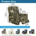 thumbnail image 7 of Xoenoiee Hunting Camo Print Recliner Chair Covers, Stretch Recliner Cover with Elastic Bottom, Soft Lazy Boy Reclining Rocker Slipcover for Living Room, 7 of 7