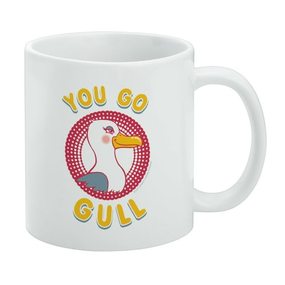 You Go Gull Seagull Girl Funny Humor White Mug
