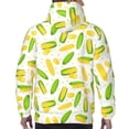 thumbnail image 7 of Picia Cartoon Corn Pattern Casual Men's Hoodie - Lightweight Hooded Sweatshirt with Kangaroo Pocket, Comfortable Pullover for Everyday, Travel-Medium, 7 of 7