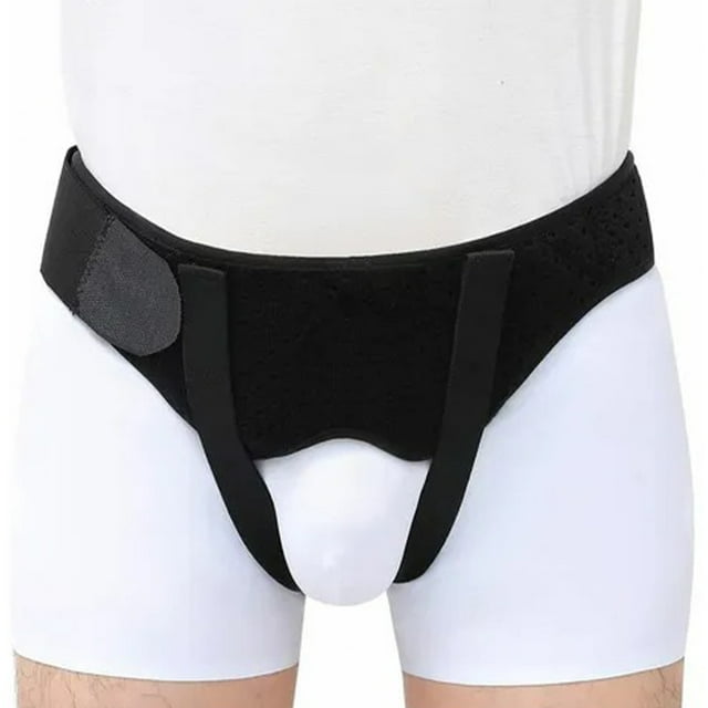 Ceinture Hernie, Coussinets de Compression pour Scrotal Pré Ou Post-Chirurgical, Sangle de Soutien Hernie Réglable