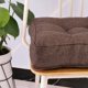 thumbnail image 3 of Nvzi Cojín de asiento de silla acolchado cuadrado de lino sintético, almohadillas de silla sólidas y suaves, cómodo para sentarse en la oficina, el hogar o el automóvil, 20 x 20 pulgadas, café oscuro, 3 of 4