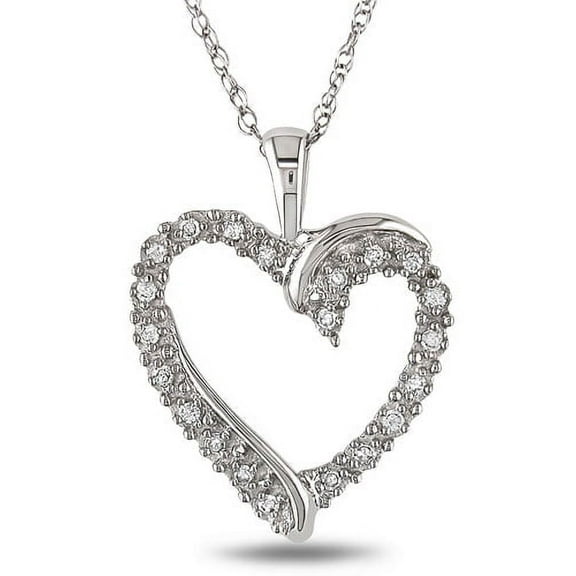 Everly Women's Diamond and Diamond White Gold Necklace