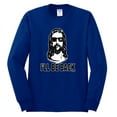 thumbnail image 2 of Wild Bobby Jesus: Ill Be Back Inspirational/Christian Men Long Sleeve Shirt, Royal, Medium, 2 of 5