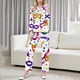 thumbnail image 1 of RKSTN Women's Carnival Pajamas Sets Oversized Lapel Mardi Gras Print Button Long Sleeve Sleepwear T Shirt and Pjs Pant 2 Piece Matching Set Casual Turndown Plus Size Pajama and Pants Loungewear Set, 1 of 9