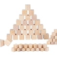 thumbnail image 1 of 60 cubos de madera (30 de 3,5 cm y 30 de 2 cm) - Bloques cuadrados de madera - Para manualidades, tallado y arte, 1 of 7