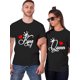 thumbnail image 1 of Couple Front Print T-shirt King & Queen Graphic Tee Summer Casual Tee Top for Boyfriend Girlfriend Tee For Adult, Men, Women, Teen, Teenager, Adolescent, Youth., 1 of 6