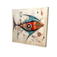 thumbnail image 1 of Poisson Abstrait - Toile 24"x24 Pouces - Impression à la Demande, 1 of 5