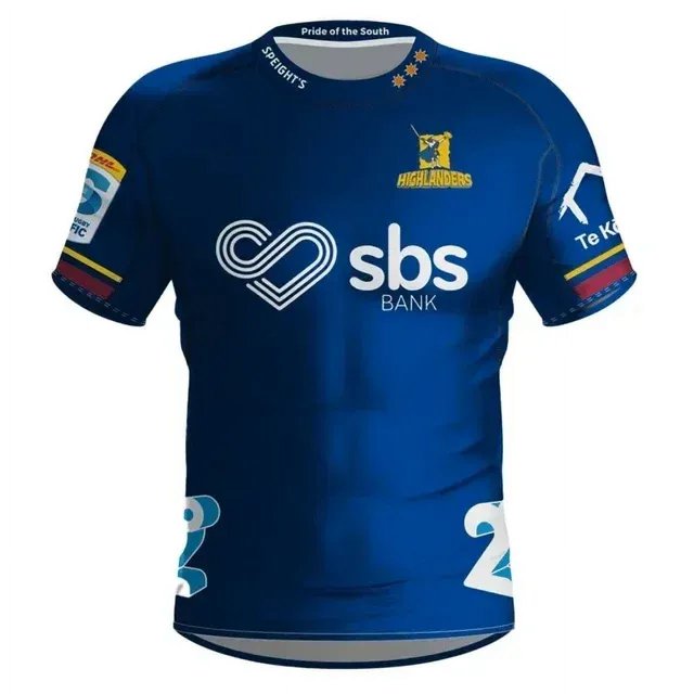 New Arrival Summer Highlanders Super Rugby Home Jersey 2024 Rugby Jersey size S--3XL--5XL
