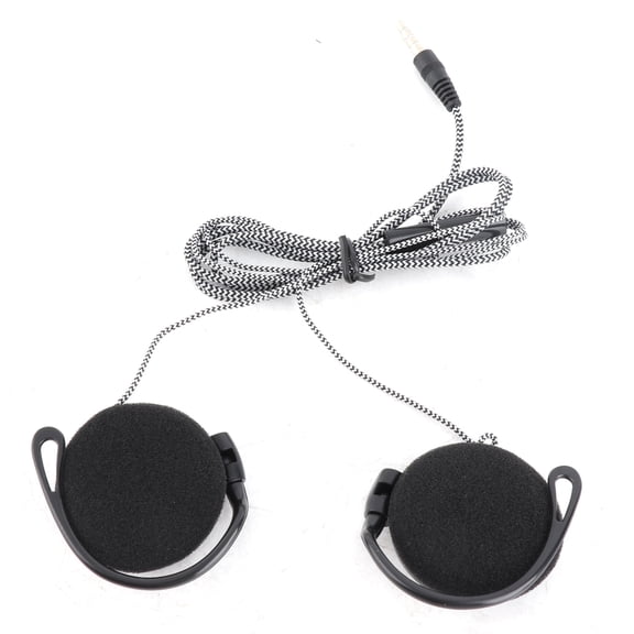NFTIGB Wired Sport Earbuds 3.5mm Ear Hook Headphones with Built-in Microphone, Lightweight Noise Isolating Earpiece for Running and Workouts, Black