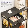thumbnail image 3 of Gabinete SWTYMIKI para barra de café con patas ajustables, negro, 3 of 8