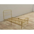 thumbnail image 3 of Tslinn Metal Twin Bed Frame with Headboard and Footboard,Gold Color,Classic Style, 3 of 4