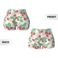 thumbnail image 5 of Naloa Strawberry Biker Shorts for Women Seamless Scrunch Short Women’s Yoga Shorts for Gym Running Sport Shorts - X-Large, 5 of 9