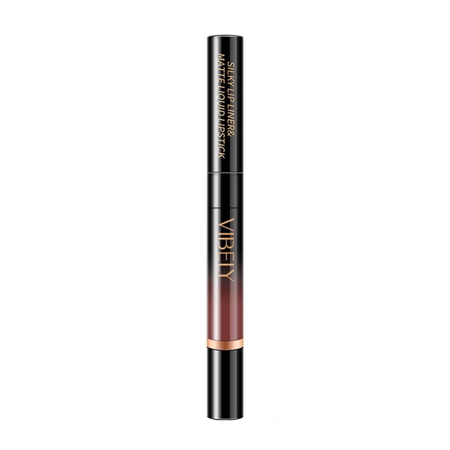 Lápiz de labios, esmalte de labios, acabado mate, doble cabezal HUOGUO
