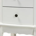 thumbnail image 5 of Bowery Hill White Finished Wood 2-Drawer Nightstand, 5 of 9