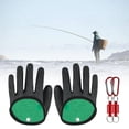 thumbnail image 4 of Guantes de Pesca Kusrkot A Prueba de Pinchazos Mujeres Gancho de Aluminio Negro, 4 of 6