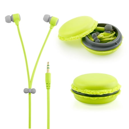 Stereo 3.5mm In Ear Earphones Earbuds Headset with Macaron Case For iPhone Samsung MP3 iPod PC Music