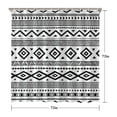 thumbnail image 5 of Boho Ethnic Pattern Shower Curtain 72x72 Inches Vintage Tribal Design Polyester Bathroom Decor Earth Tone Aesthetic, 5 of 5