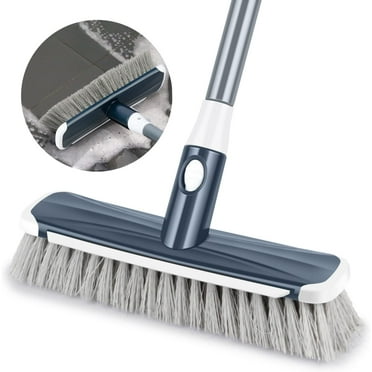 SUPTREE Floor Scrub Brush with Long Handle Carpet Deck Brush Floor Scrubber Cleaning Grout Brush