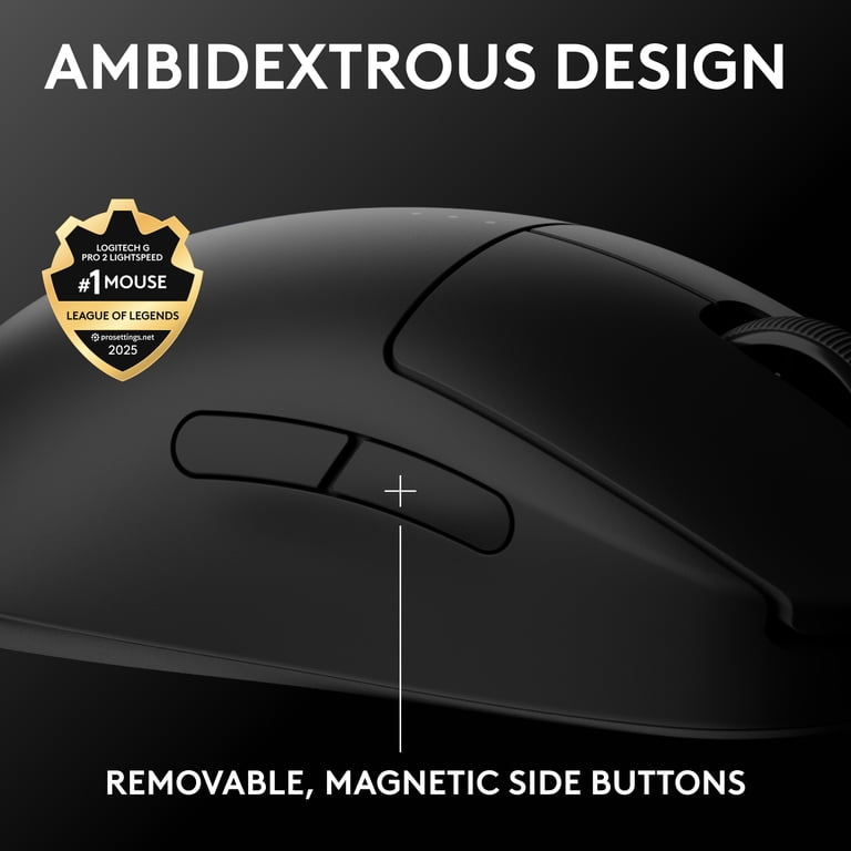 Logitech G PRO 2 Lightspeed Wireless Gaming Mouse, Right- or Left