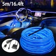 thumbnail image 1 of EL Wire Interior Car LED Strip Lights 16.4ft USB Powered Car LED Lights Eye-Friendly EL Wire Car Interior Light for Sunroof Dash Armrest Door Frame EL Wire String Strip for Party, 1 of 11