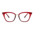 thumbnail image 2 of EYE ZOOM 3 Pack Ladies Plastic Frame Cat Eye Style Reading Glasses for Women, Wine Red +1.25, 2 of 5