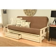 thumbnail image 2 of Kodiak Furniture Monterey Antique White Storage Sofa with Blue Fabric Mattress, 2 of 5
