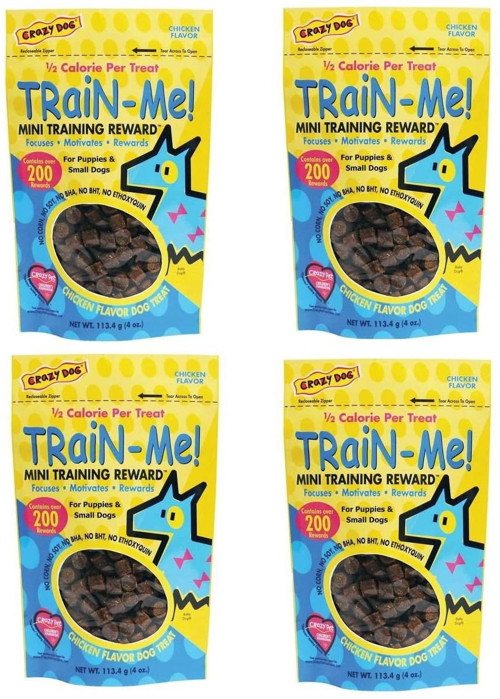 Dog Training Mini Treat Pack Chicken Flavor Rewards For Puppies Small Breed Dogs (Five Packs)
