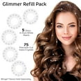 thumbnail image 3 of blinger® Crystal Women Refill Pack | 75 Hair Safe Glass Crystals for Everyday Glam | Pure White Pearls 5 mm | Gem Stamper Not Included, 3 of 9