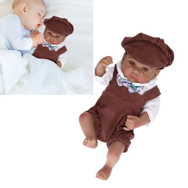 Poupée Nouveau-Né 10 Pouces Poupées Enfants Adorables Réalistes en Silicone Souple Fille Bébé Poupée Jeu de Rôle Jouet Cadeau d'Anniversaire