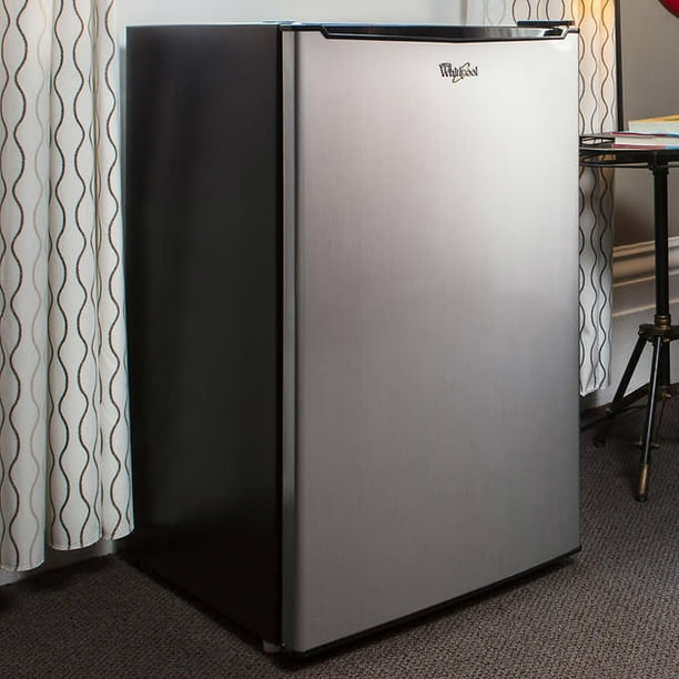 Whirlpool 4.3 cu ft mini refrigerator shop stainless steel